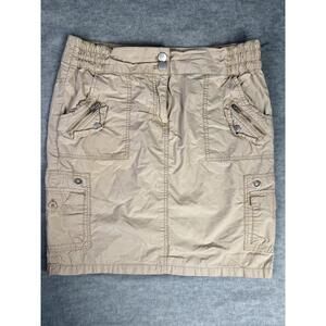 calvin klein khaki cargo mini skirt vintage y2k utility pockets size m